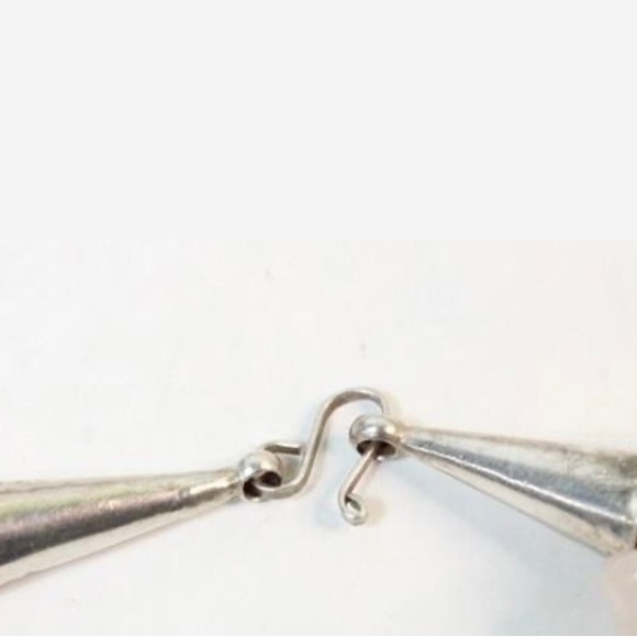 Amethyst and Quartz Necklace W SS Bow - Picture 3 of 3